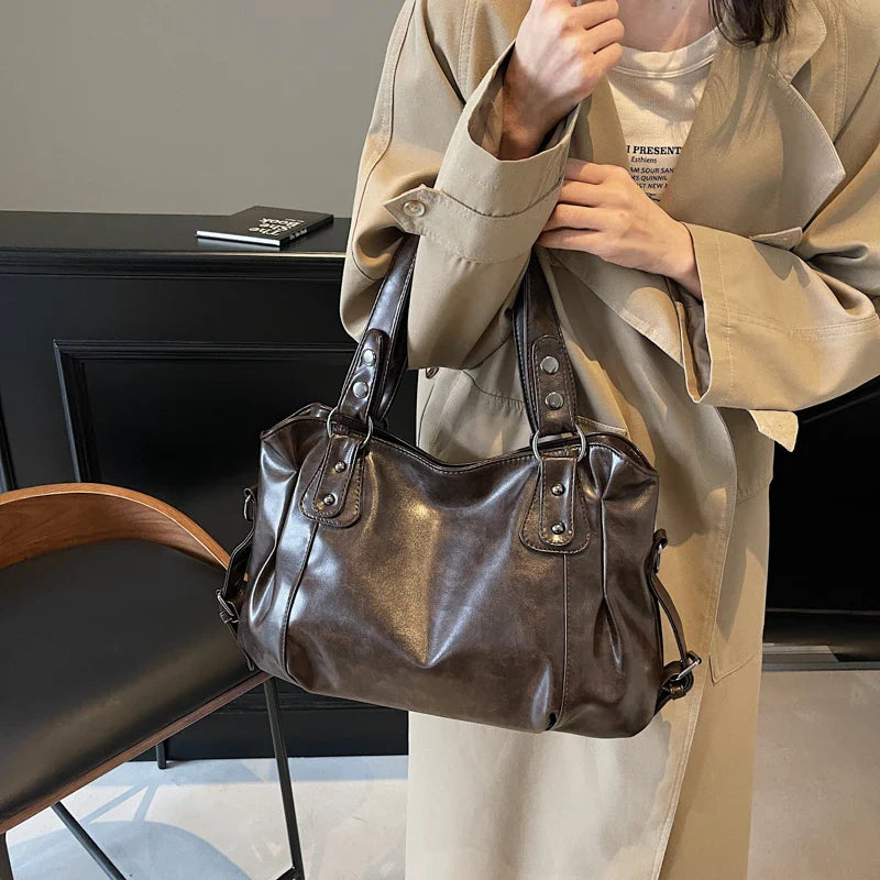 Bolso retro de PU para mujer