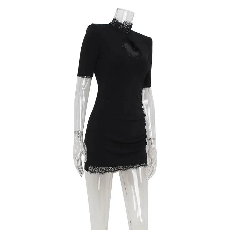 Vestido ajustado con encaje para mujer