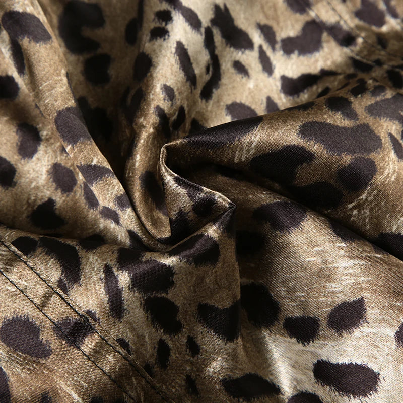 Top corsé de leopardo
