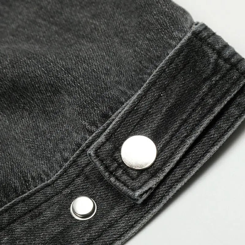 Chaqueta con cremallera lavada