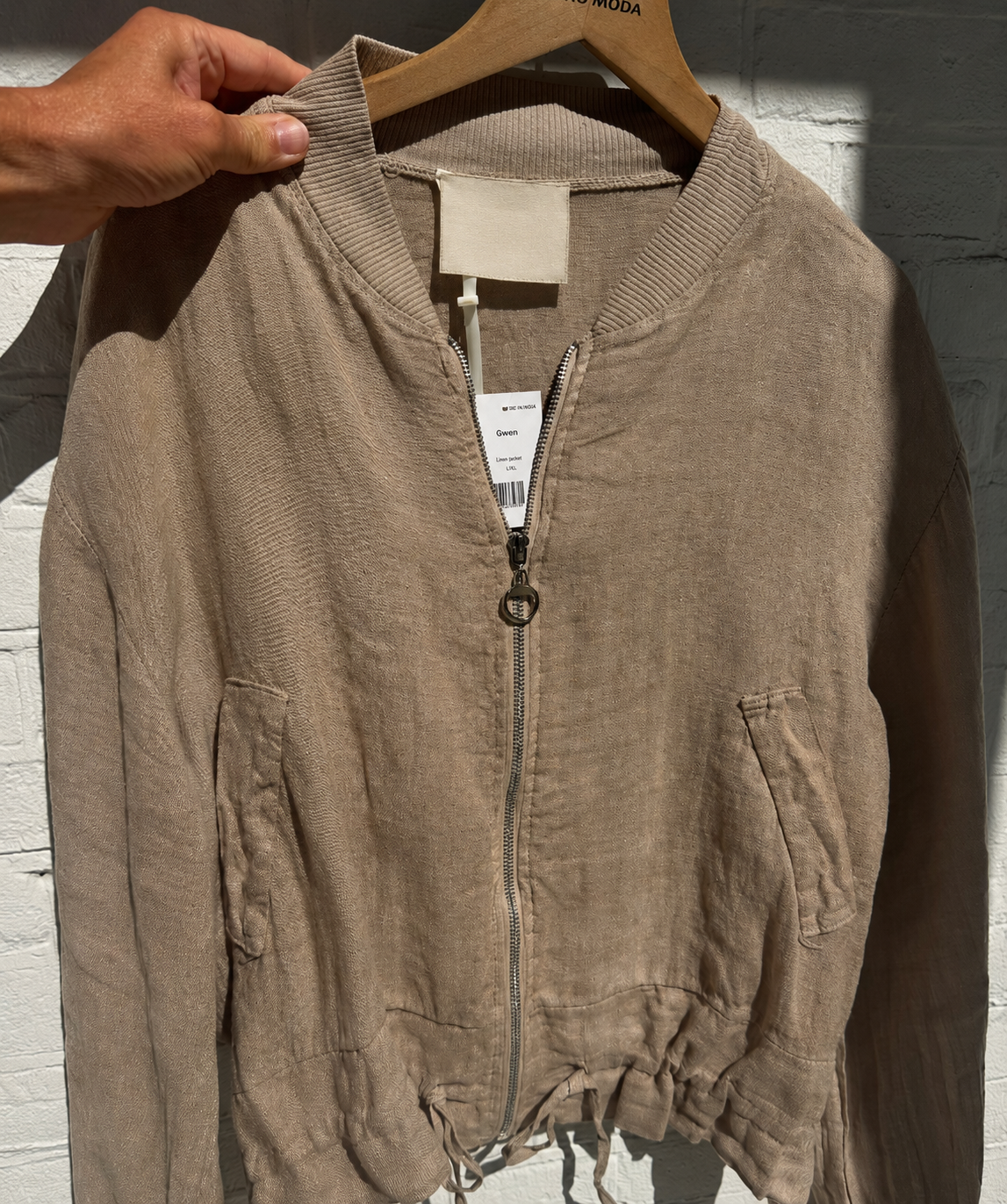 Bomber de lino