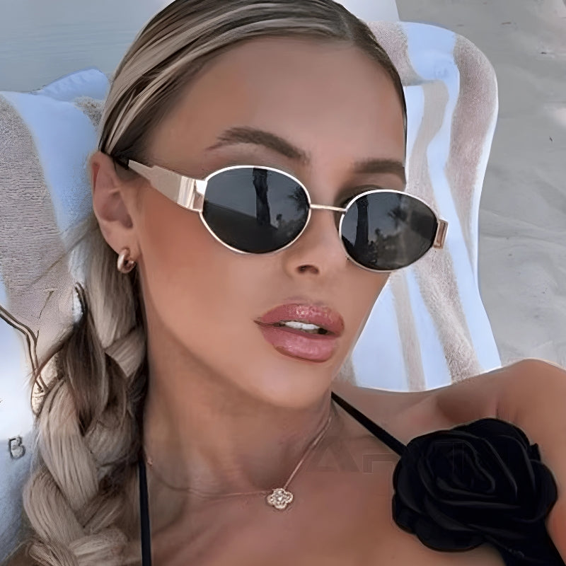 Gafas de sol ovaladas clásicas