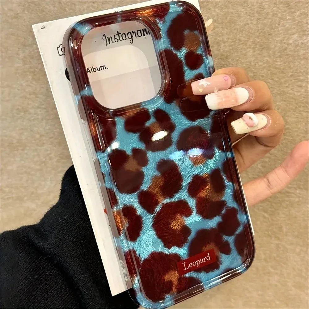 Funda para móvil con estampado de leopardo
