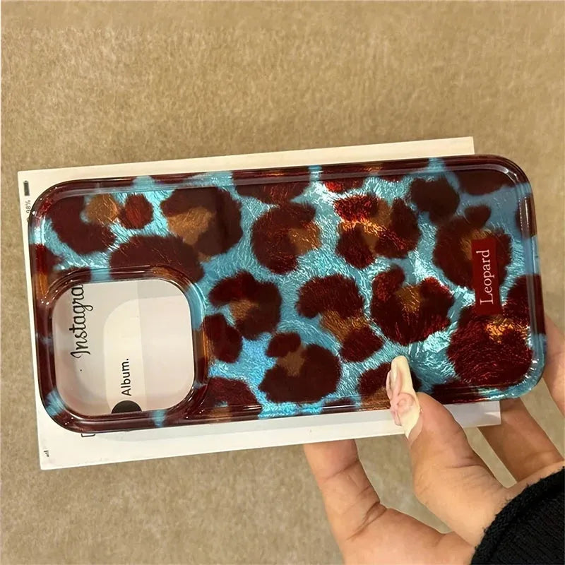 Funda para móvil con estampado de leopardo