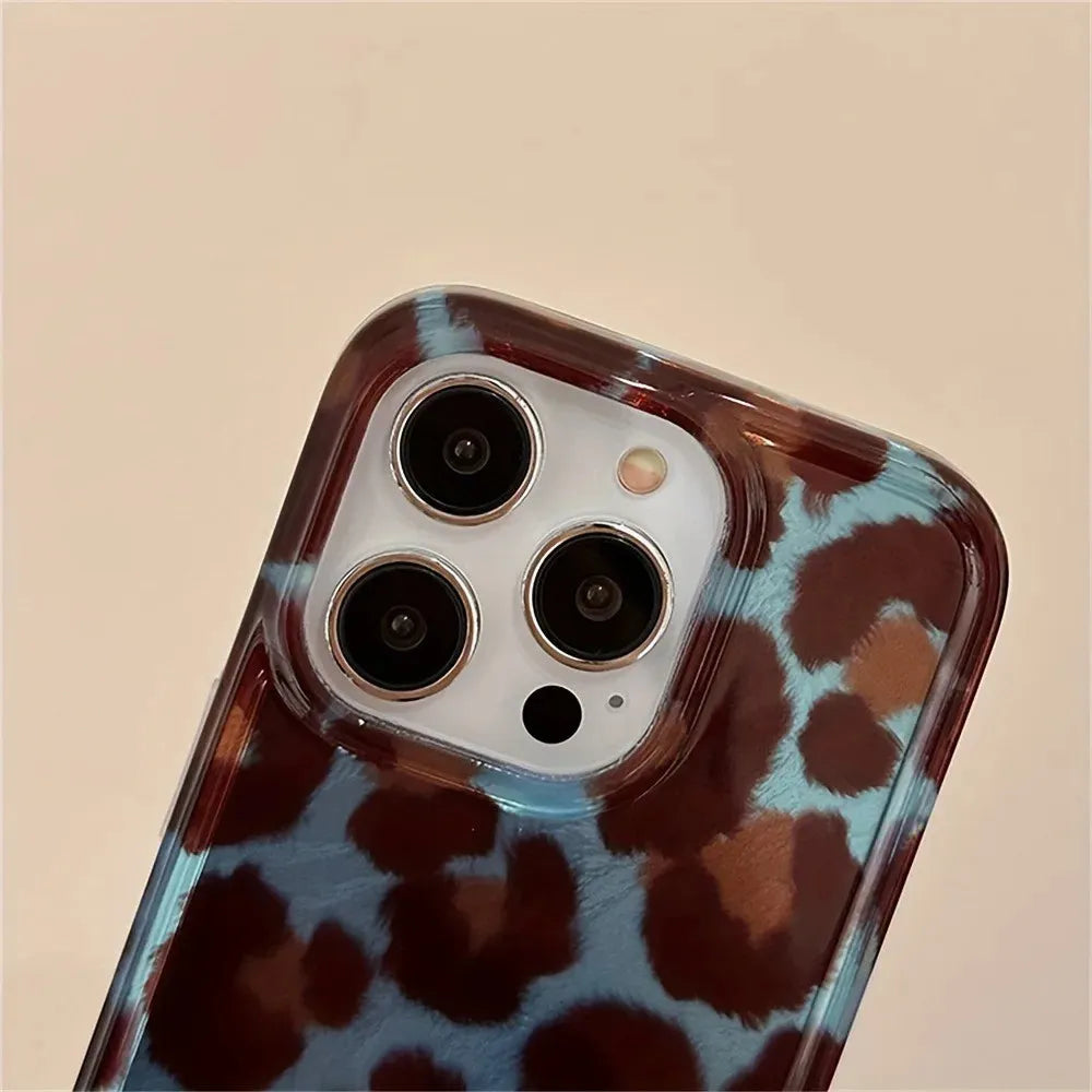 Funda para móvil con estampado de leopardo