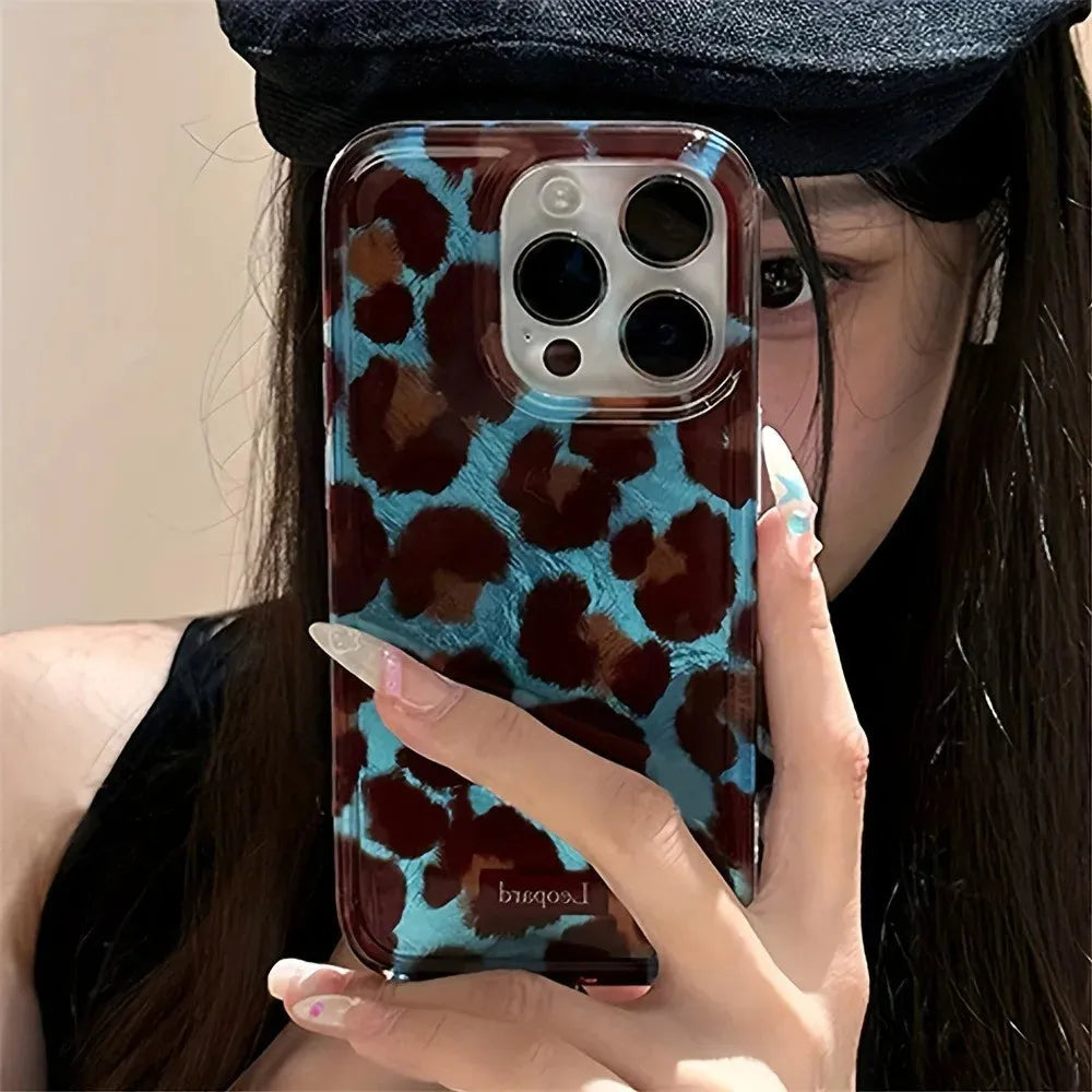 Funda para móvil con estampado de leopardo