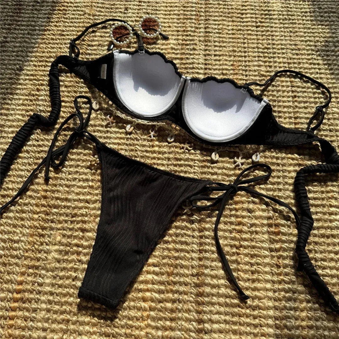 Conjunto de bikini estilo sirena