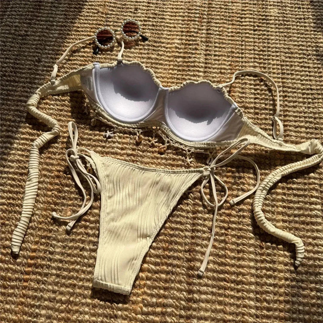 Conjunto de bikini estilo sirena