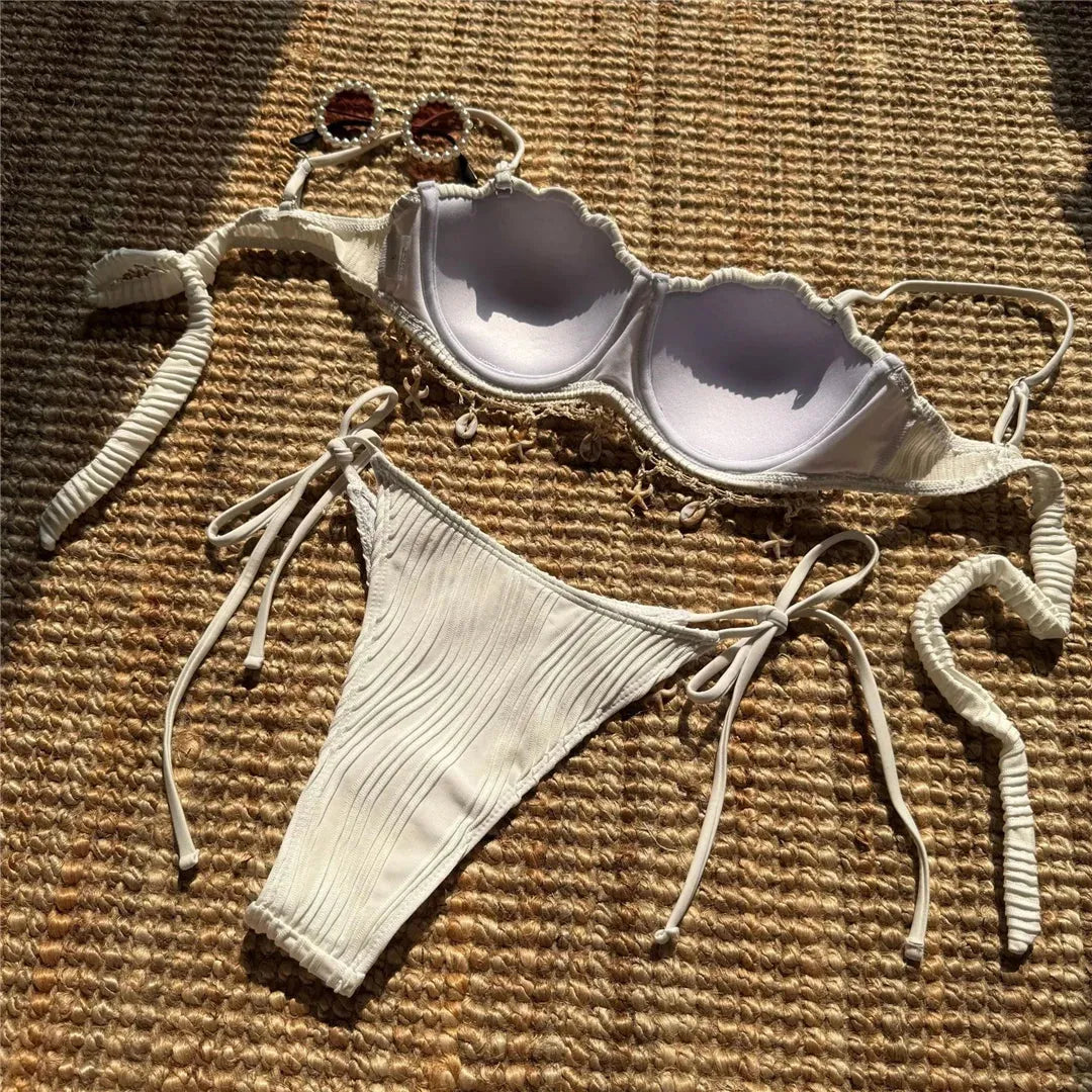 Conjunto de bikini estilo sirena