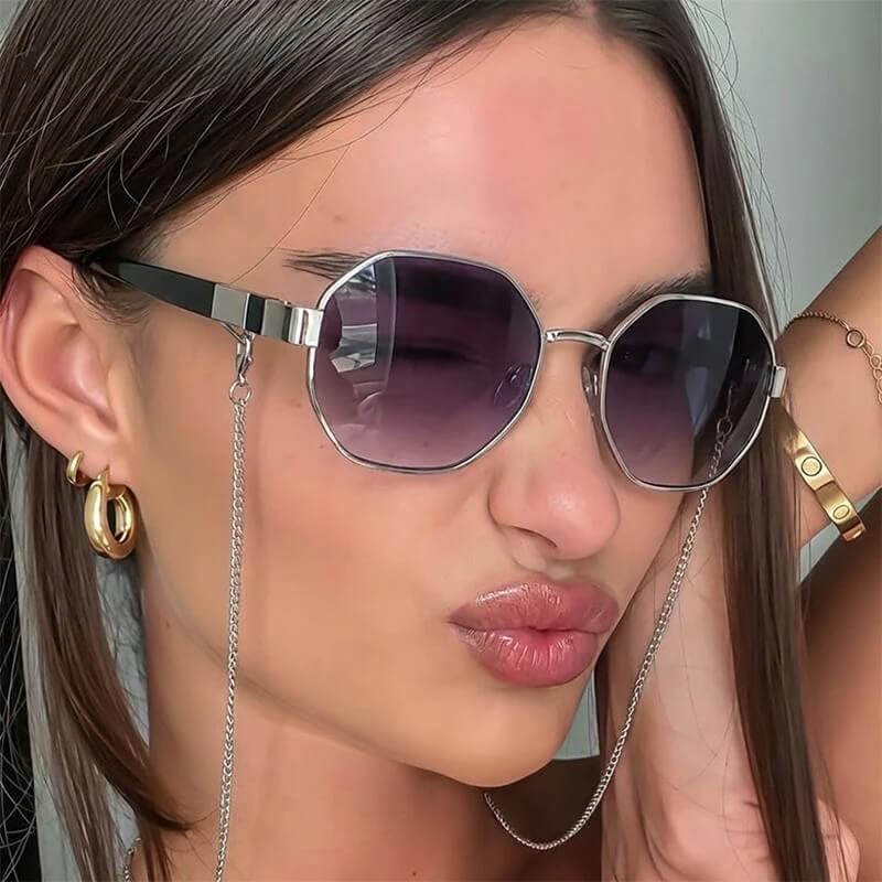 Gafas de sol con montura octogonal