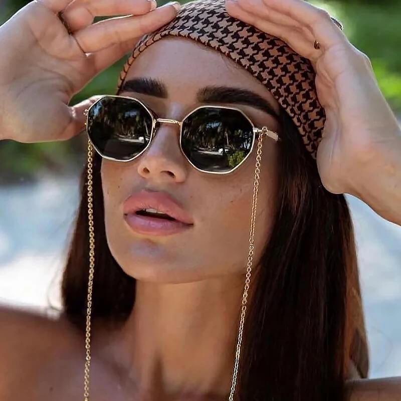 Gafas de sol con montura octogonal