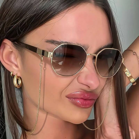 Gafas de sol con montura octogonal