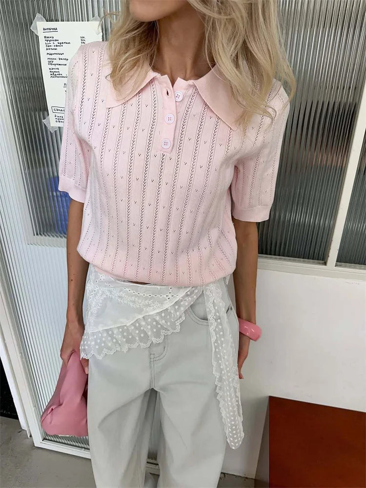 Jersey de polo de estilo preppy