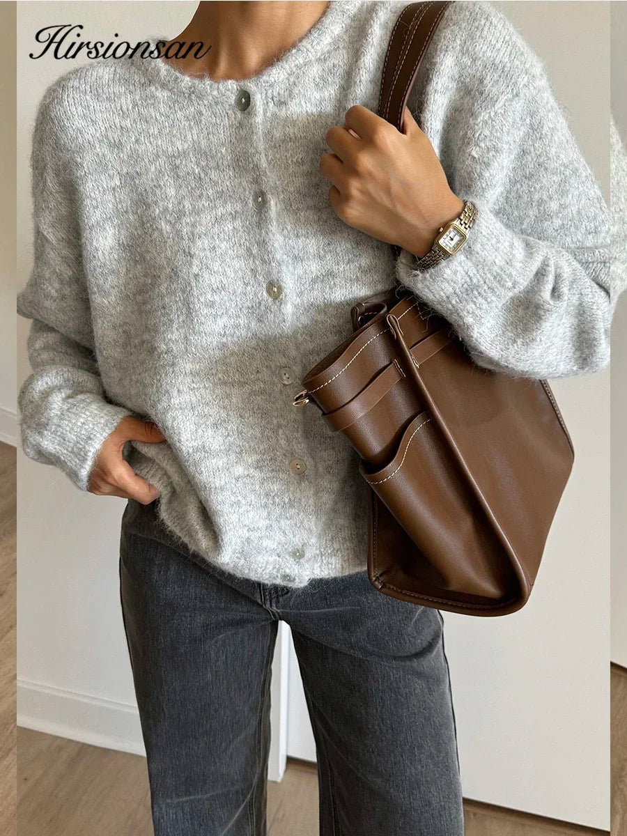 Cárdigan de punto suave para mujer