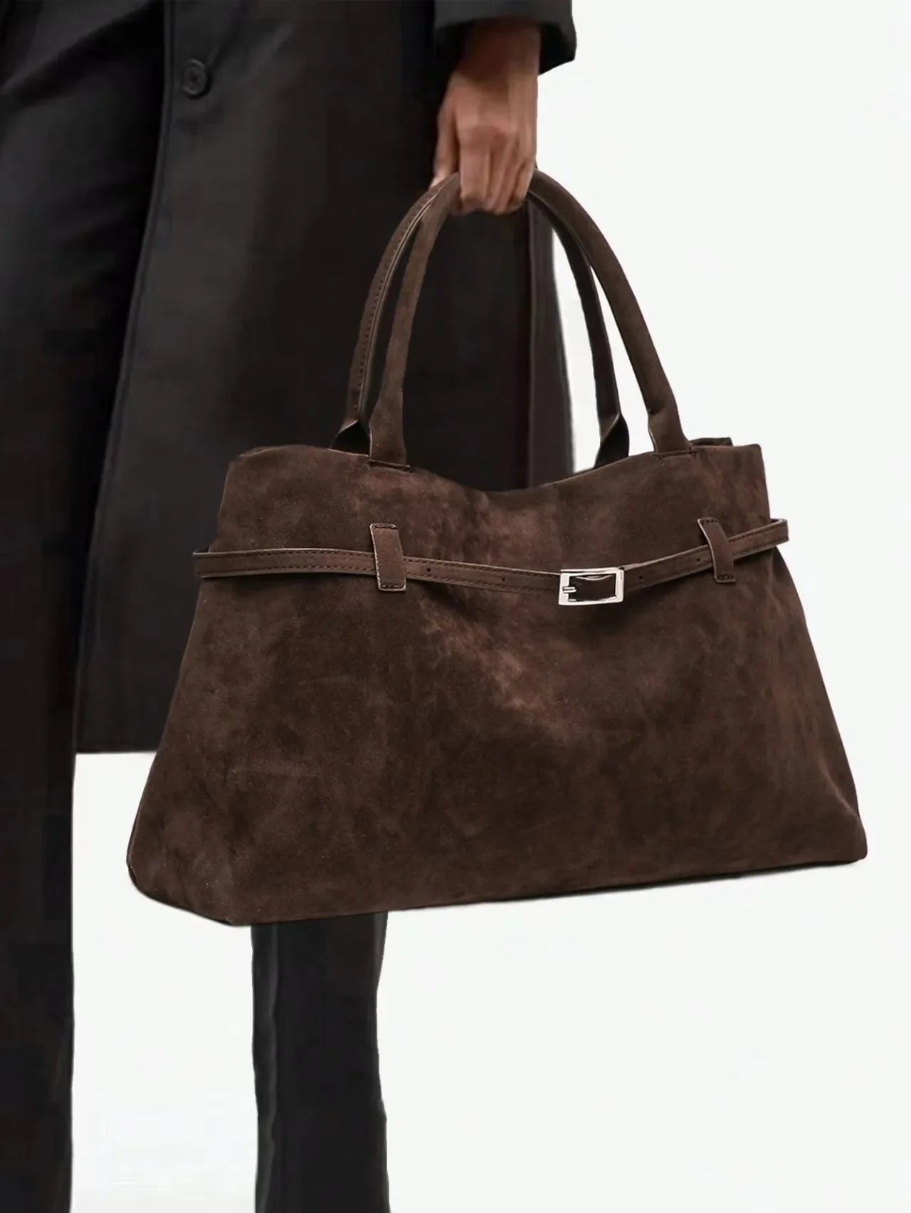 Bolso vintage marrón para mujer