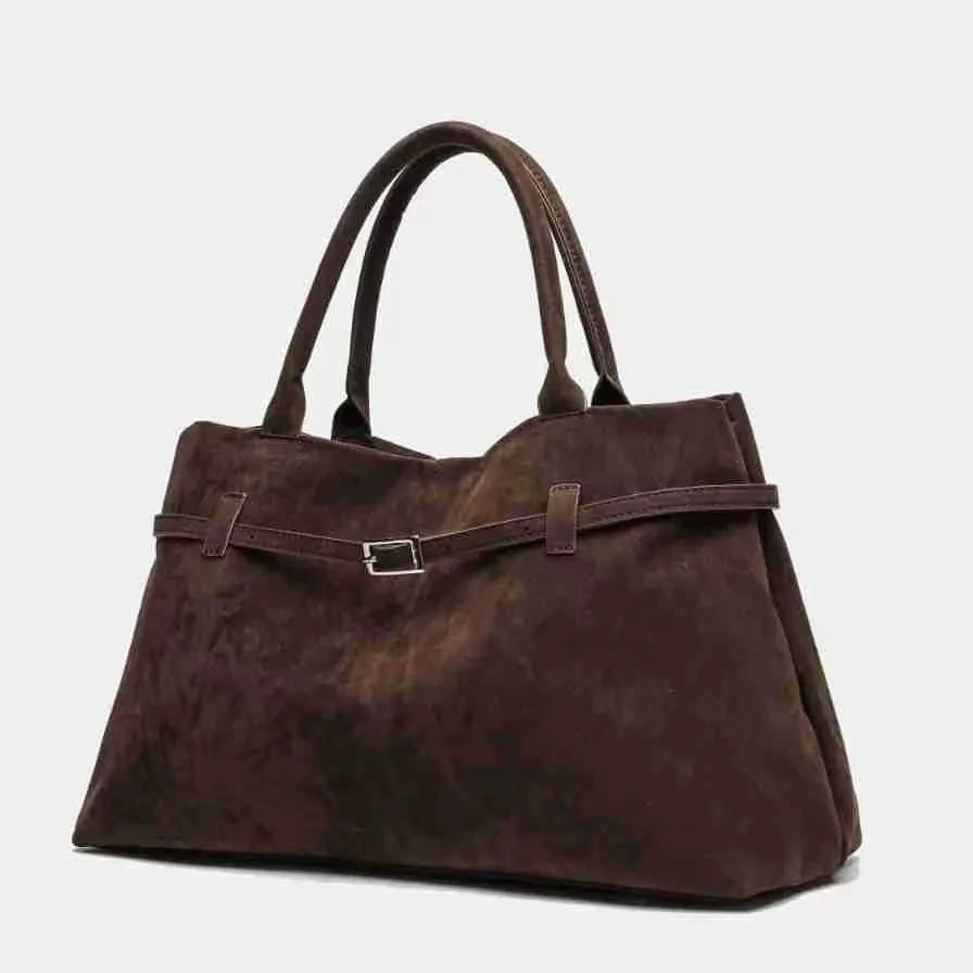 Bolso vintage marrón para mujer
