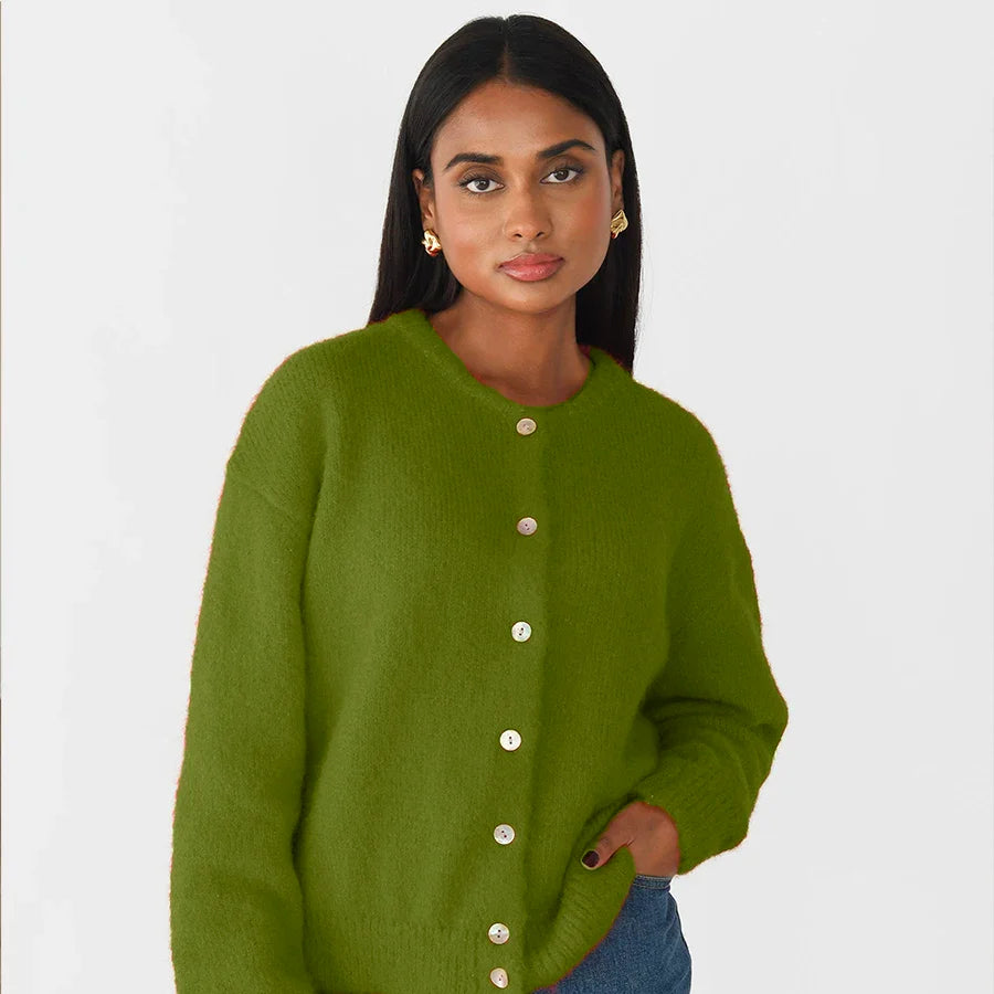 Cárdigan de punto suave para mujer