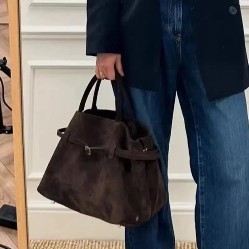Bolso vintage marrón para mujer