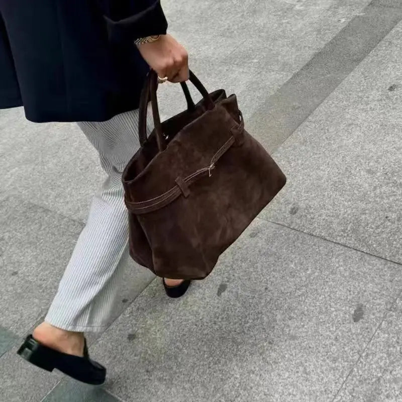 Bolso vintage marrón para mujer