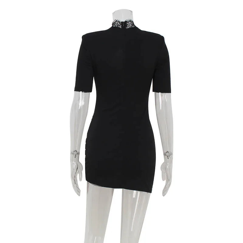 Vestido ajustado con encaje para mujer
