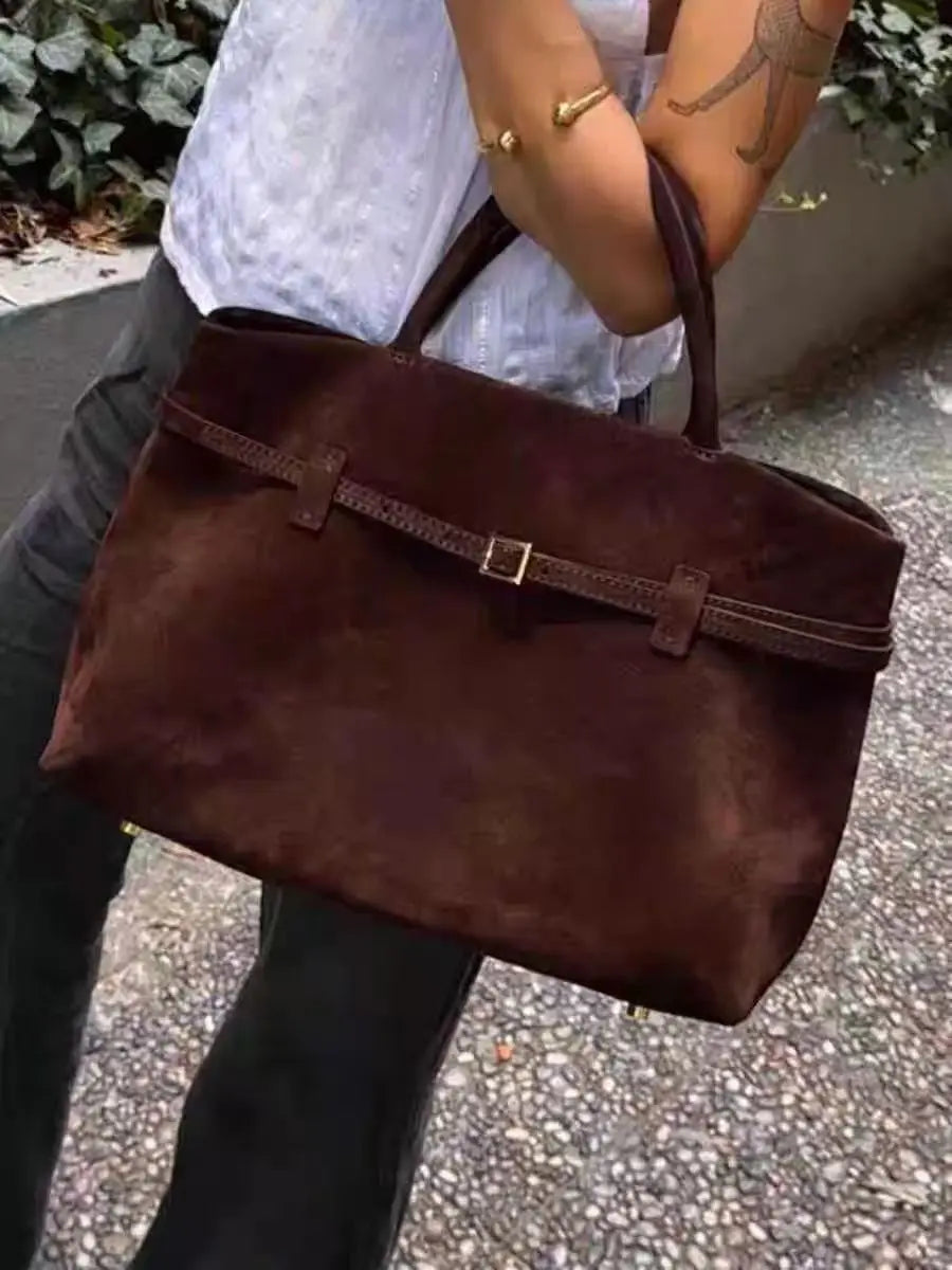 Bolso vintage marrón para mujer