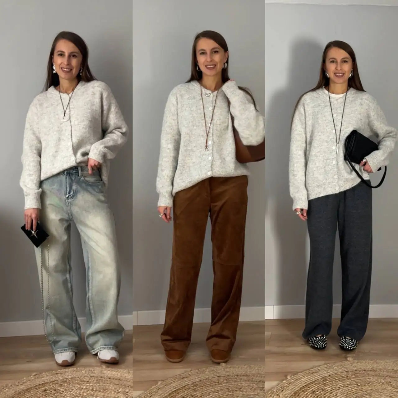 Cárdigan de punto suave para mujer
