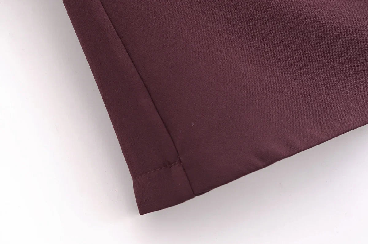 Falda-pantalón de cintura alta para primavera