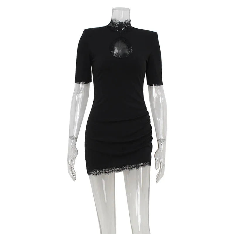 Vestido ajustado con encaje para mujer