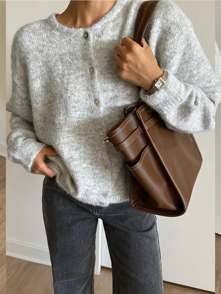 Cárdigan de punto suave para mujer