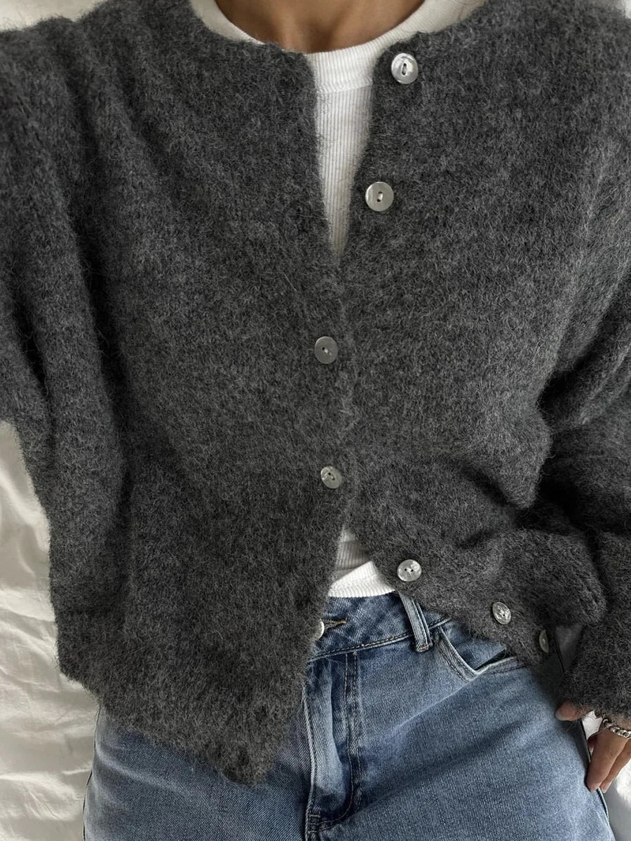 Cárdigan de punto suave para mujer