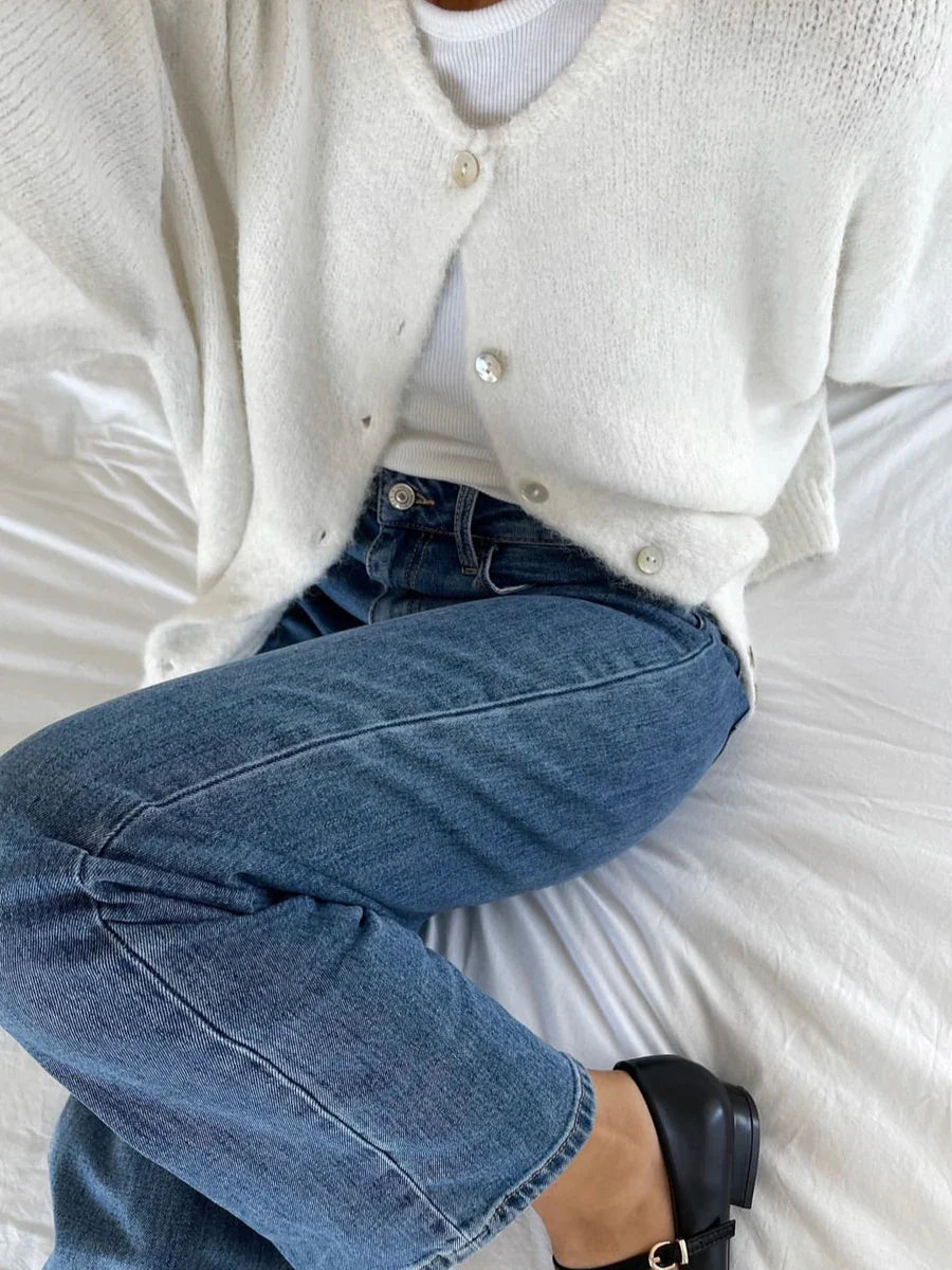 Cárdigan de punto suave para mujer