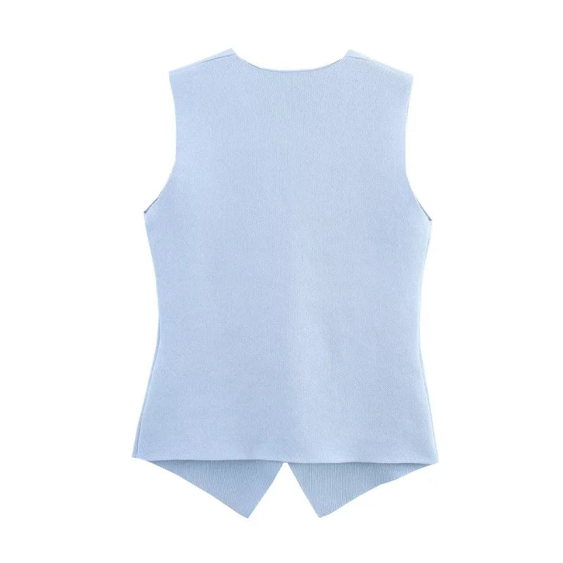 Chaleco de punto para mujer
