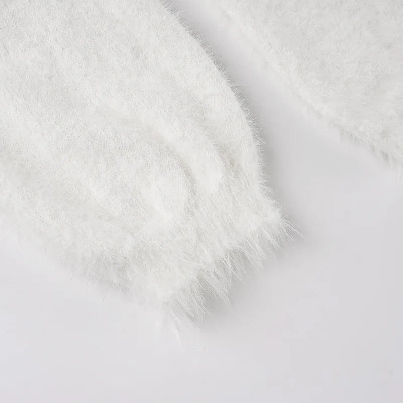 Jersey de felpa holgado para mujer