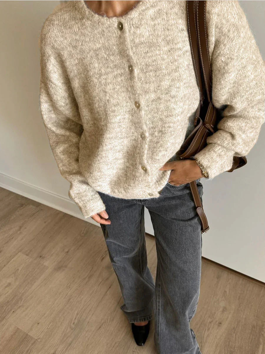 Cárdigan de punto suave para mujer