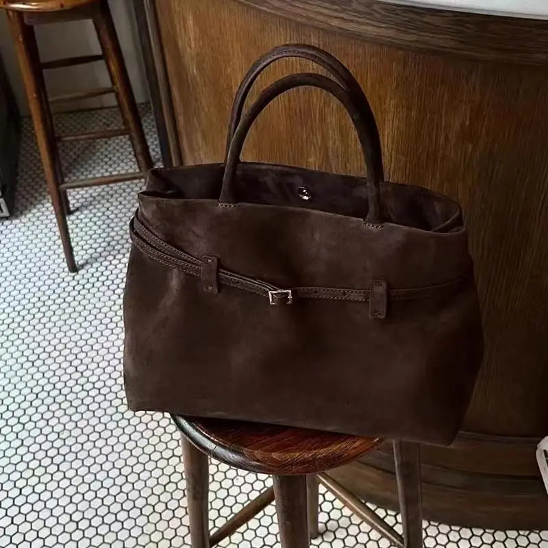 Bolso vintage marrón para mujer