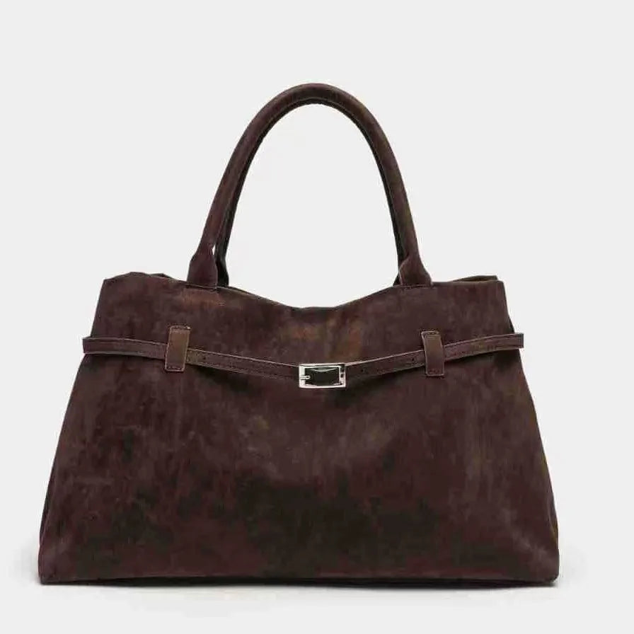 Bolso vintage marrón para mujer