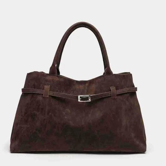 Bolso vintage marrón para mujer