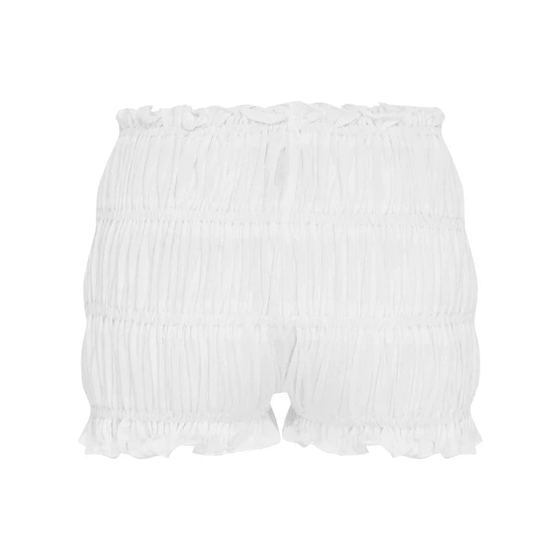 Pantalones cortos con volantes para mujer