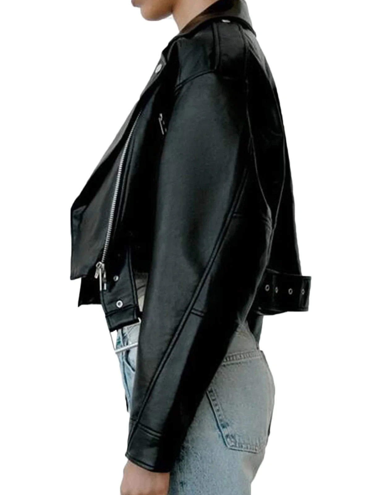 Chaqueta de cuero para mujer