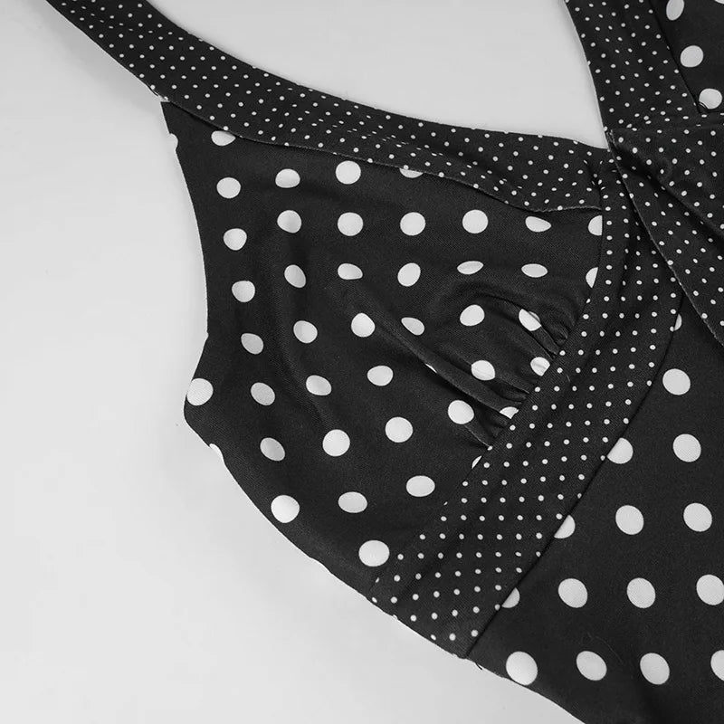 Top halter de lunares