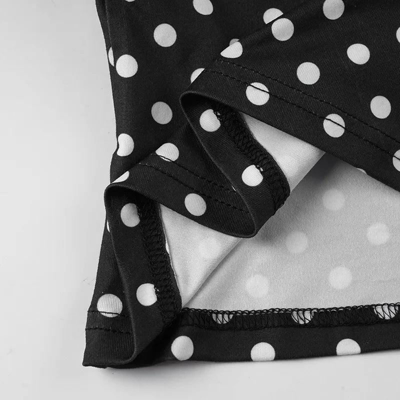 Top halter de lunares