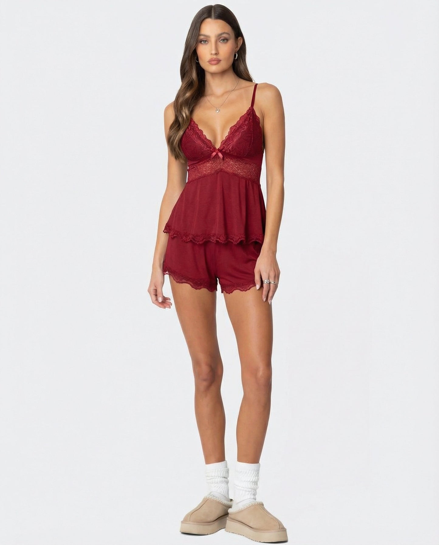 Conjunto de encaje Midnight Kiss