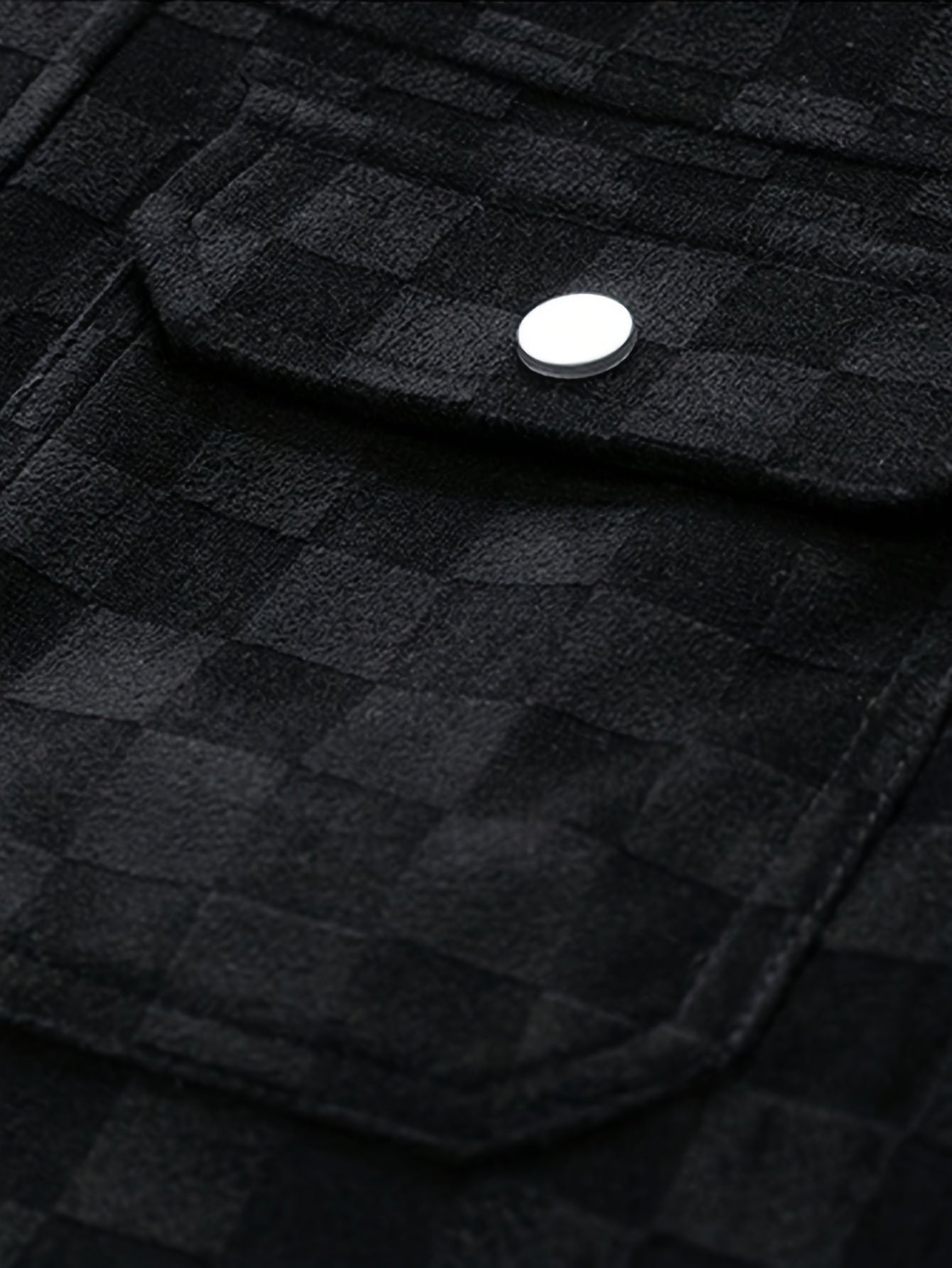 Chaqueta de ante a cuadros